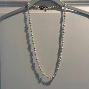 J. Crew Classic White Pearl Necklace